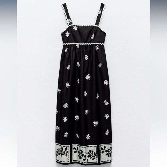 Zara blogger favorite printed cotton dress - Picture 9 of 11